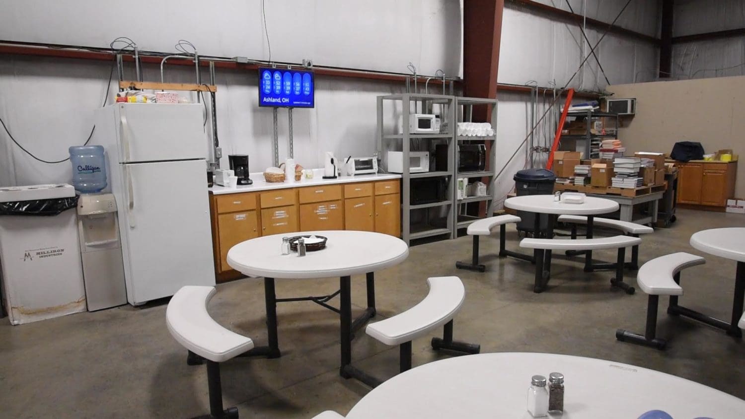 Break Room with Retriever Digital Signage