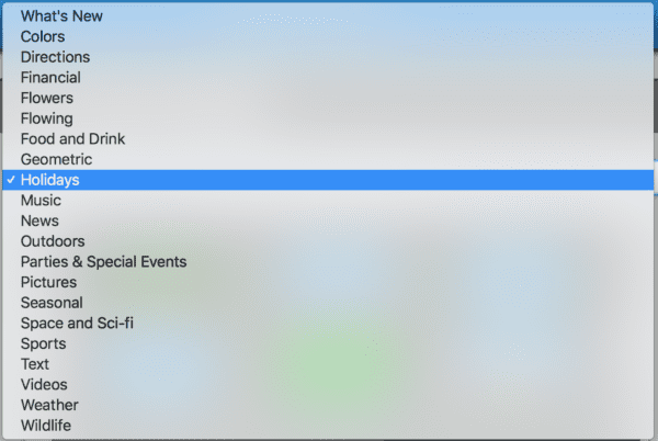 Slide Background Categories