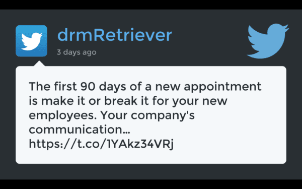 Retriever Digital Signage: Twitter - Latest